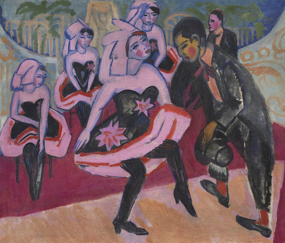 Gemälde von Ernst Ludwig Kirchner, Tanz im Varieté