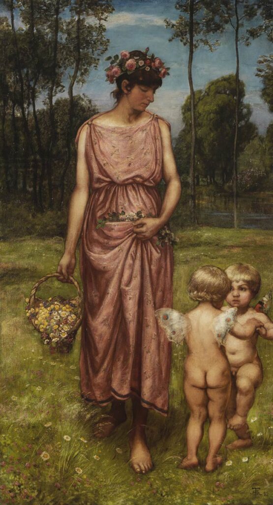 Gemälde von Hans Thoma Flora