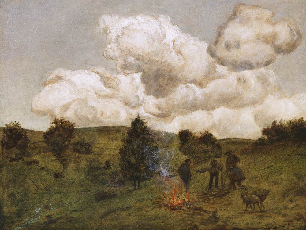 hans thoma herbstfeuer