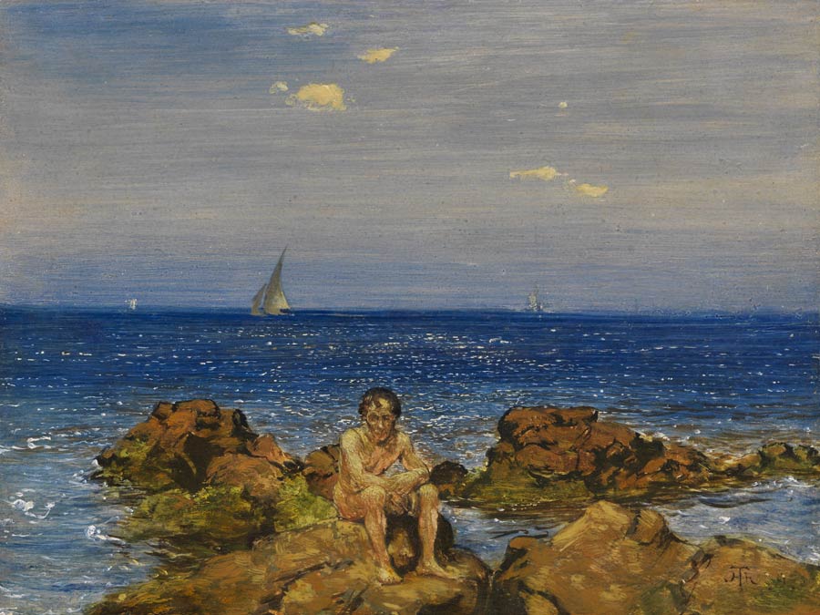 Gemälde von Hans Thoma der Meermann