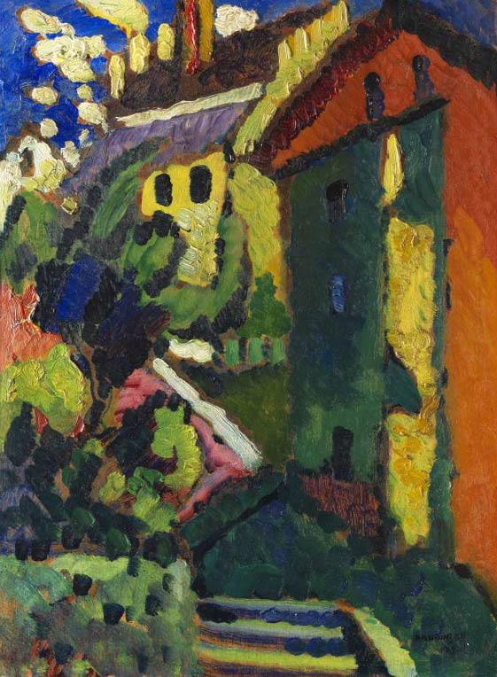 Gemälde von Wassily Kandinsky: Treppe zum Schloss